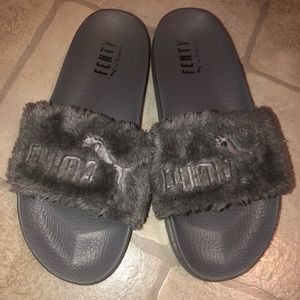 puma x fenty fur slides